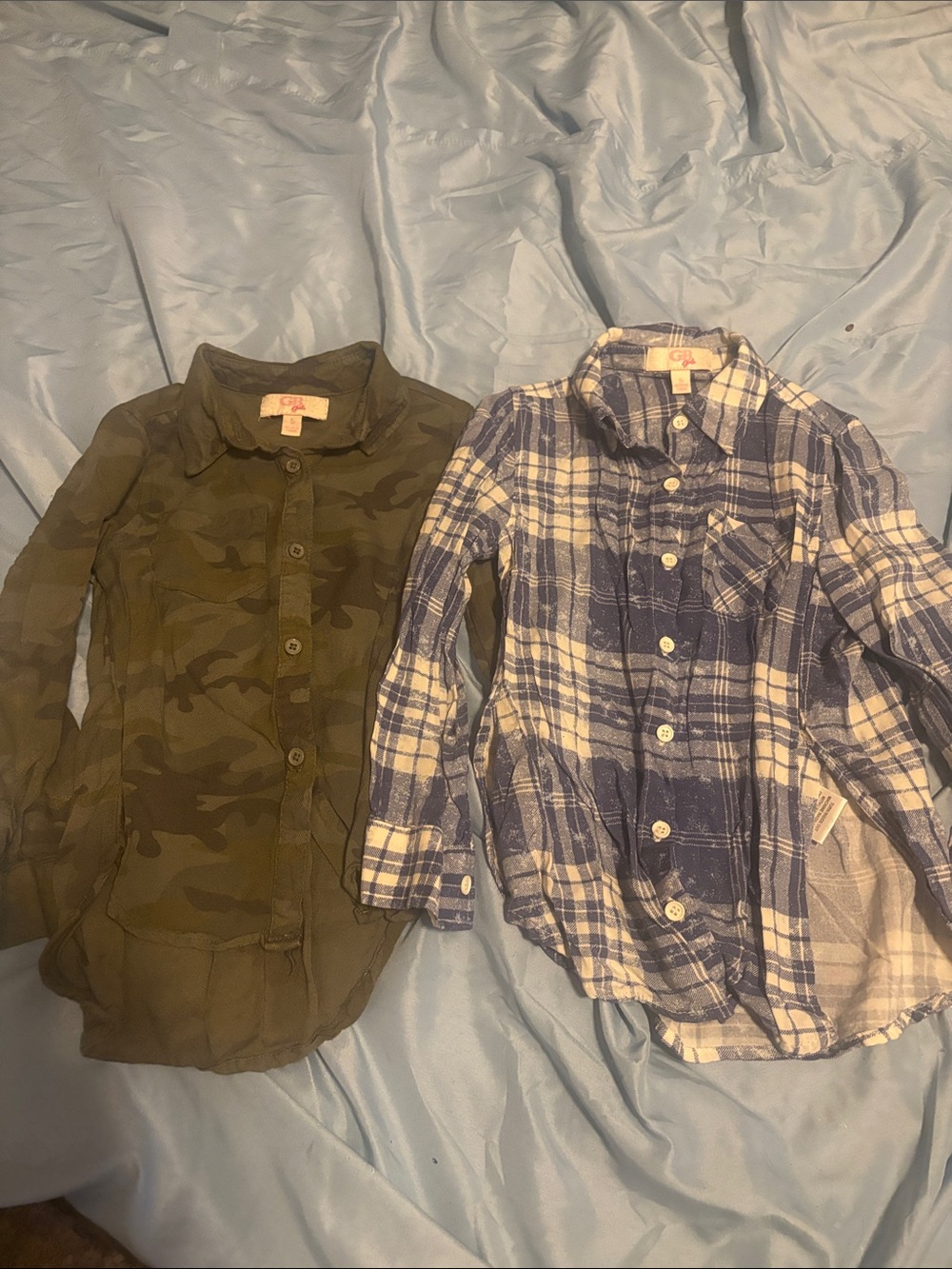 Bundle of girls button down tops